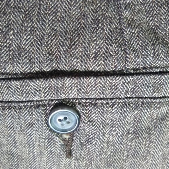 Vintage Lee size 10   brown herringbone-tweed   pant/slacks/trousers - Picture 16 of 16